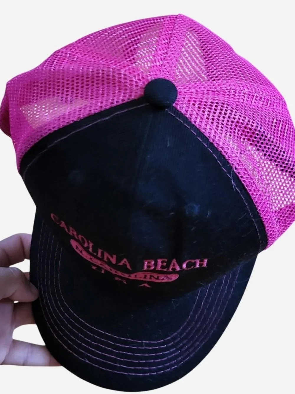 Carolina Pink & Black Kids Trucker Hat